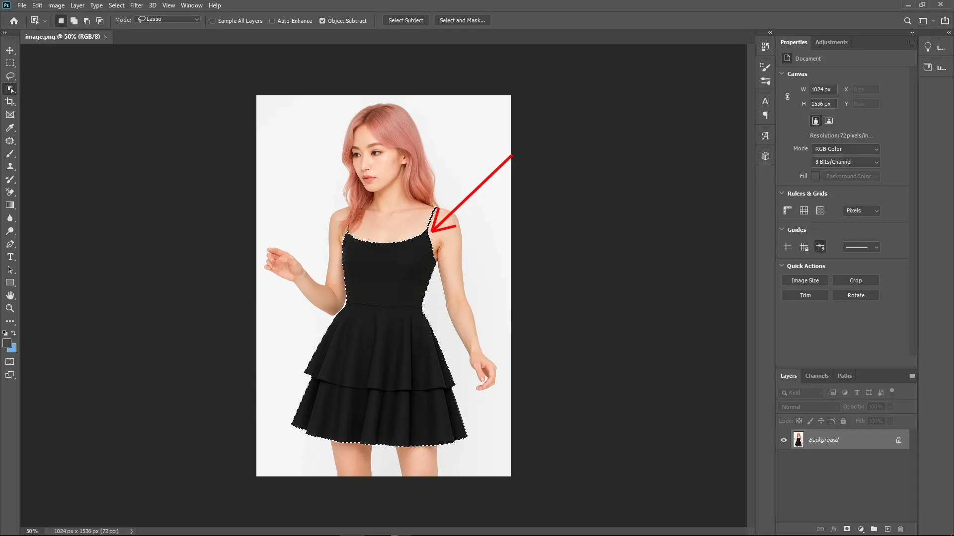 How to Change the Color of Clothes in Photoshop: Step 1-3