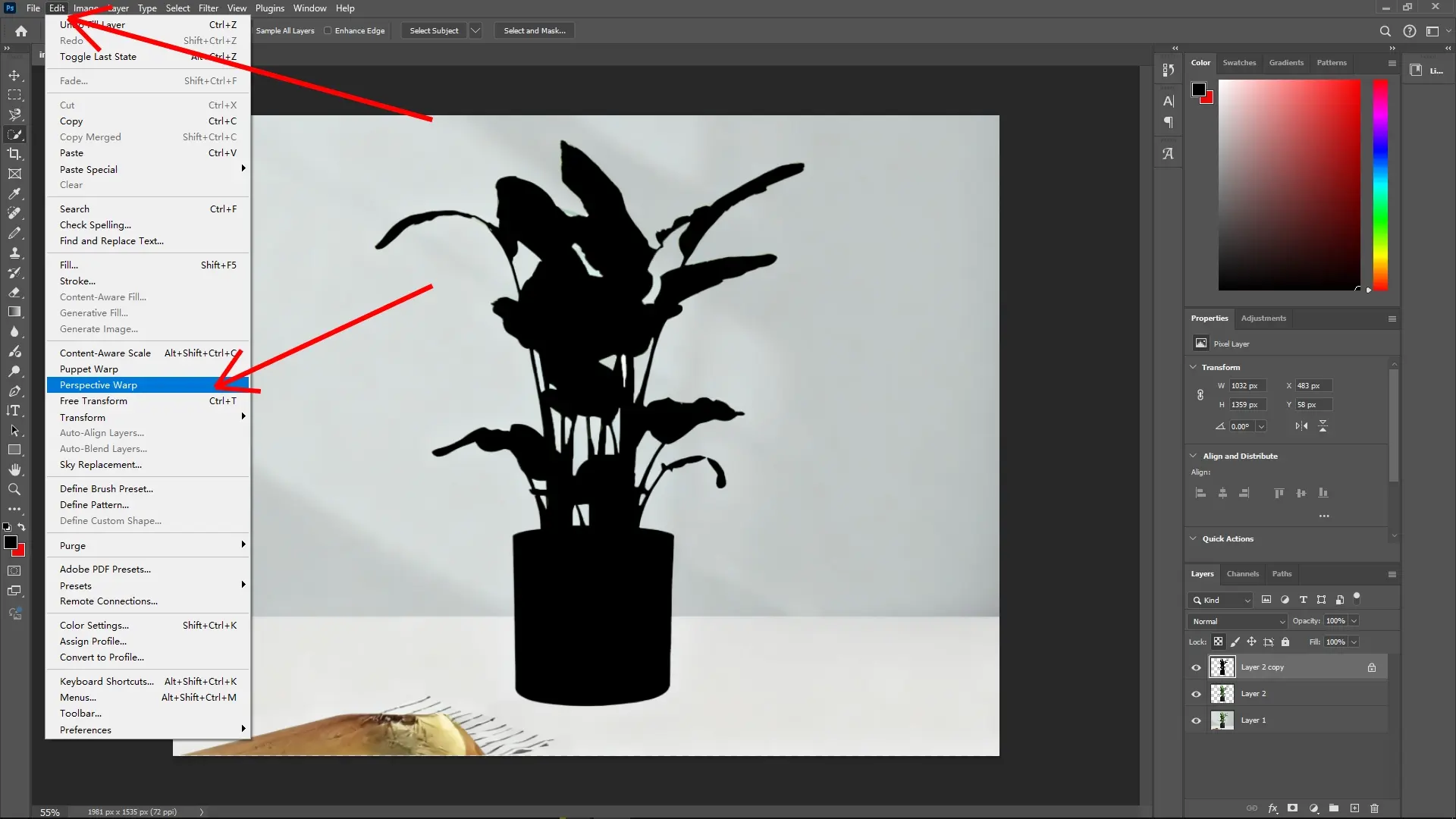 Creating Realistic Corner Shadows in Photoshop: Step 4-1