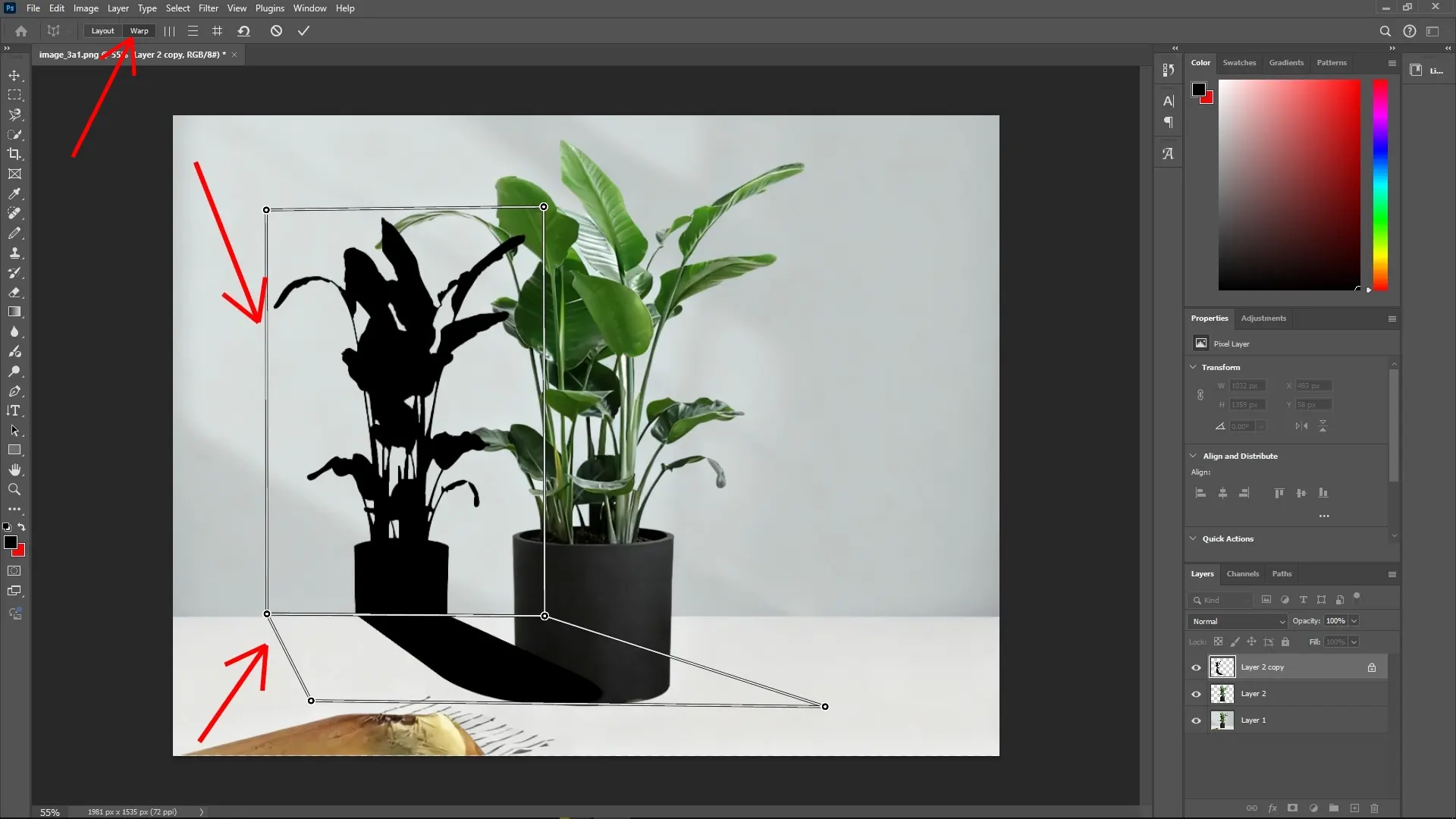 Creating Realistic Corner Shadows in Photoshop: Step 4-3