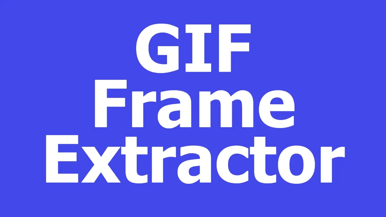Free GIF Frame Extractor Online