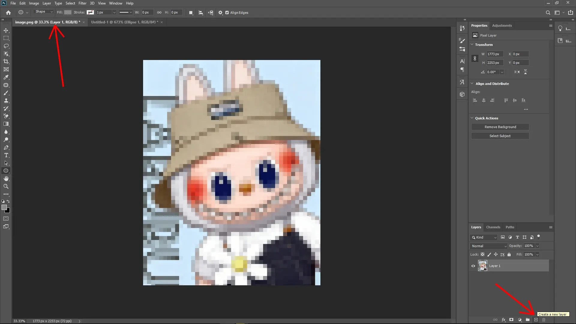 How to Create a Lego Pixel Effect in Photoshop: Step 7-1