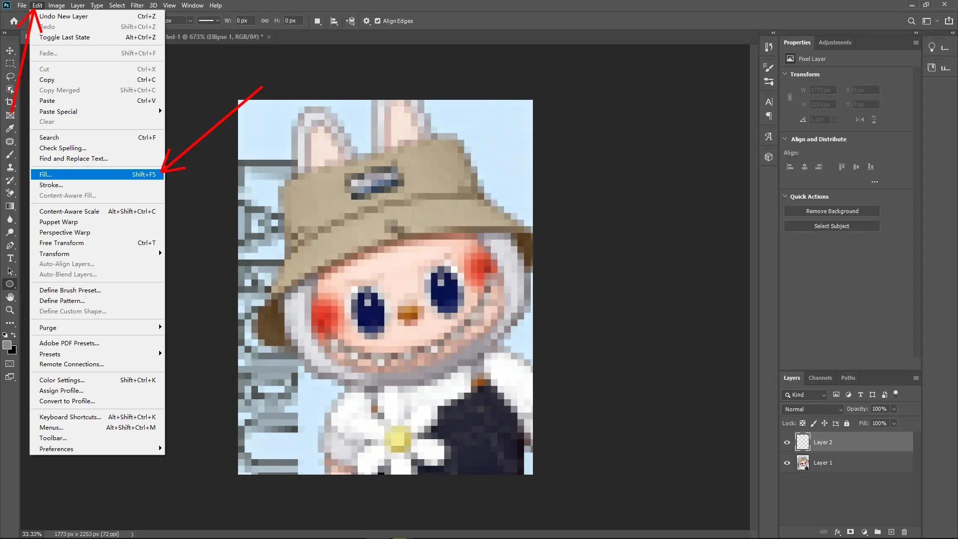 How to Create a Lego Pixel Effect in Photoshop: Step 7-2