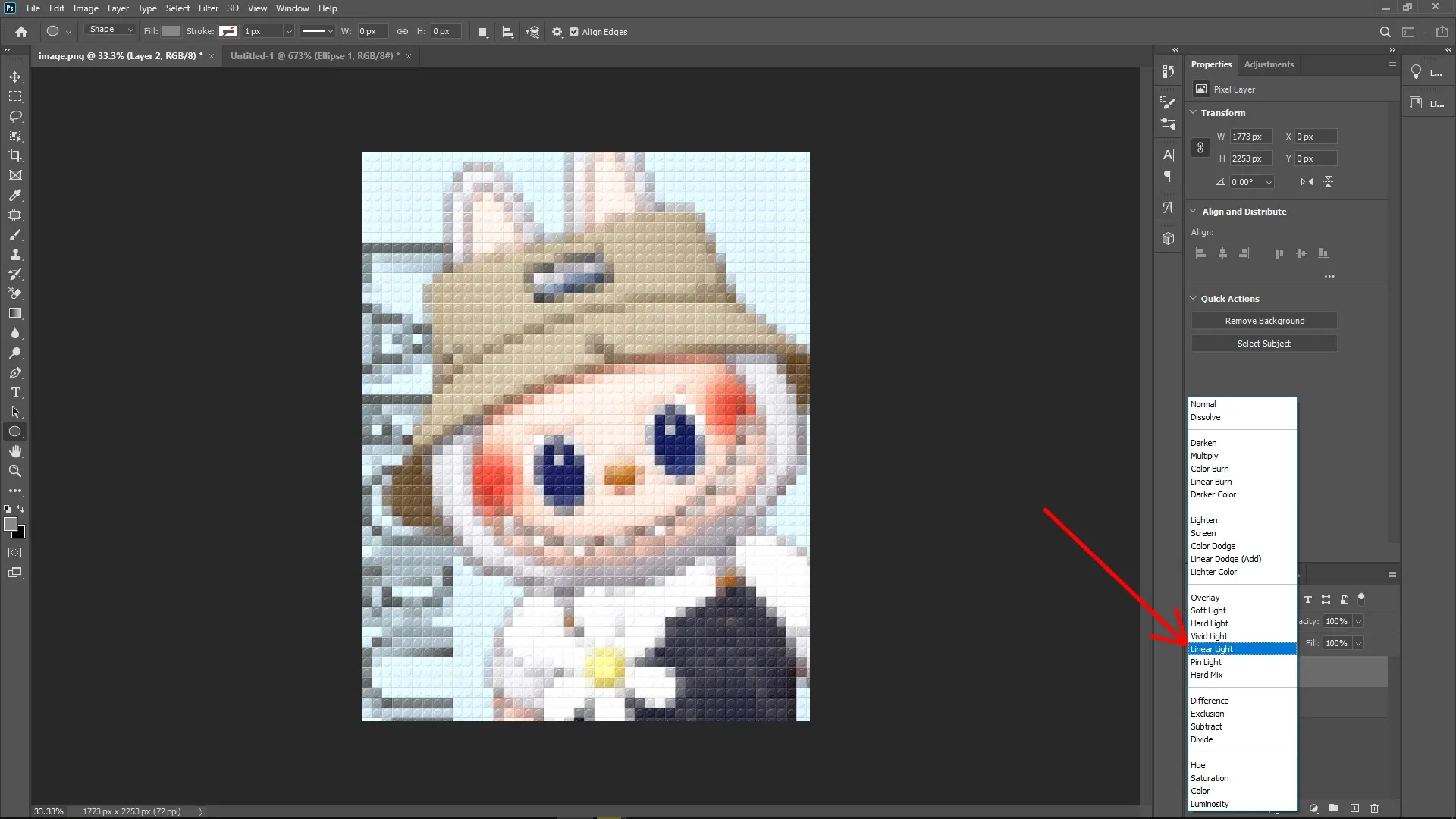 How to Create a Lego Pixel Effect in Photoshop: Step 8-2
