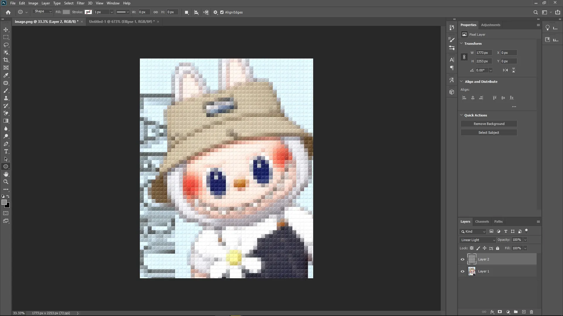 How to Create a Lego Pixel Effect in Photoshop: Step 8-3