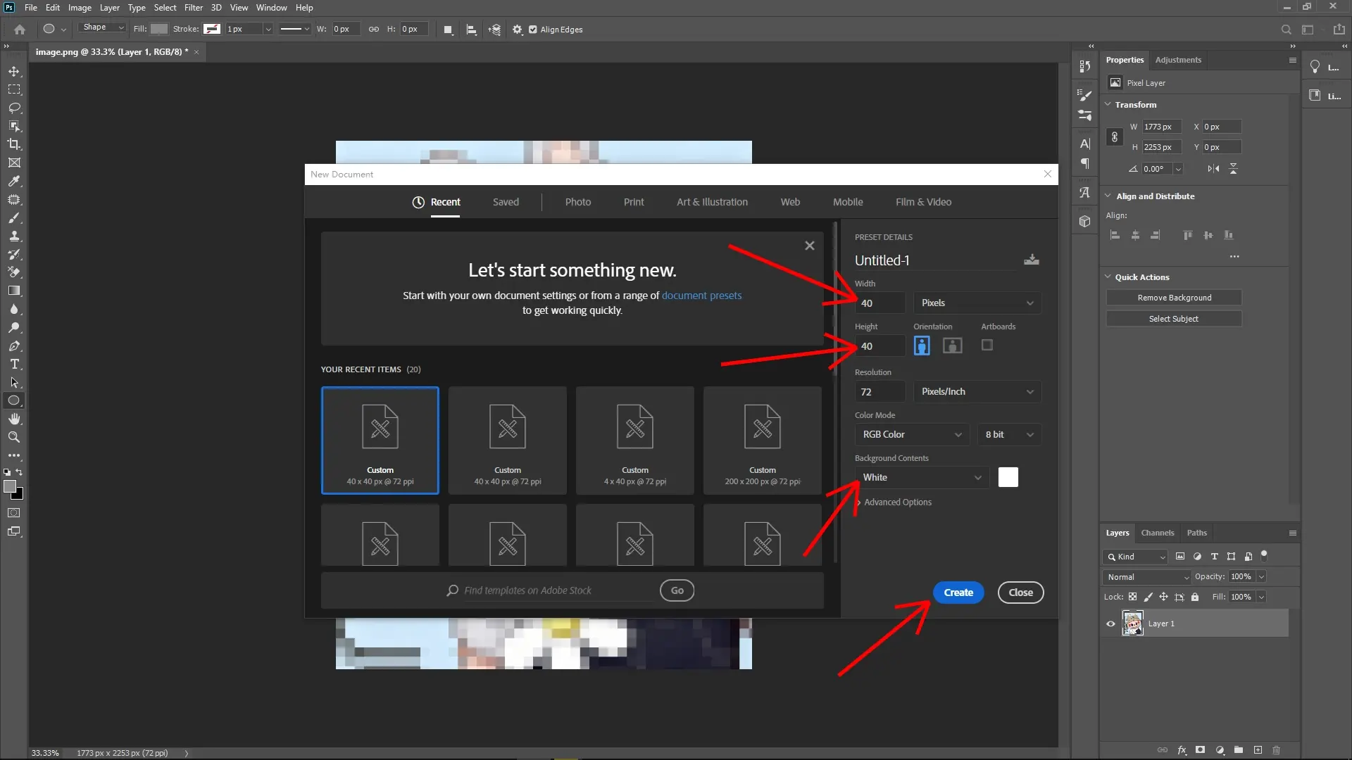 How to Create a Lego Pixel Effect in Photoshop: Step 2-2