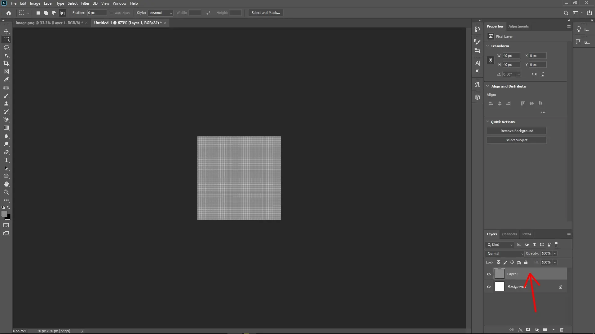 How to Create a Lego Pixel Effect in Photoshop: Step 4-1