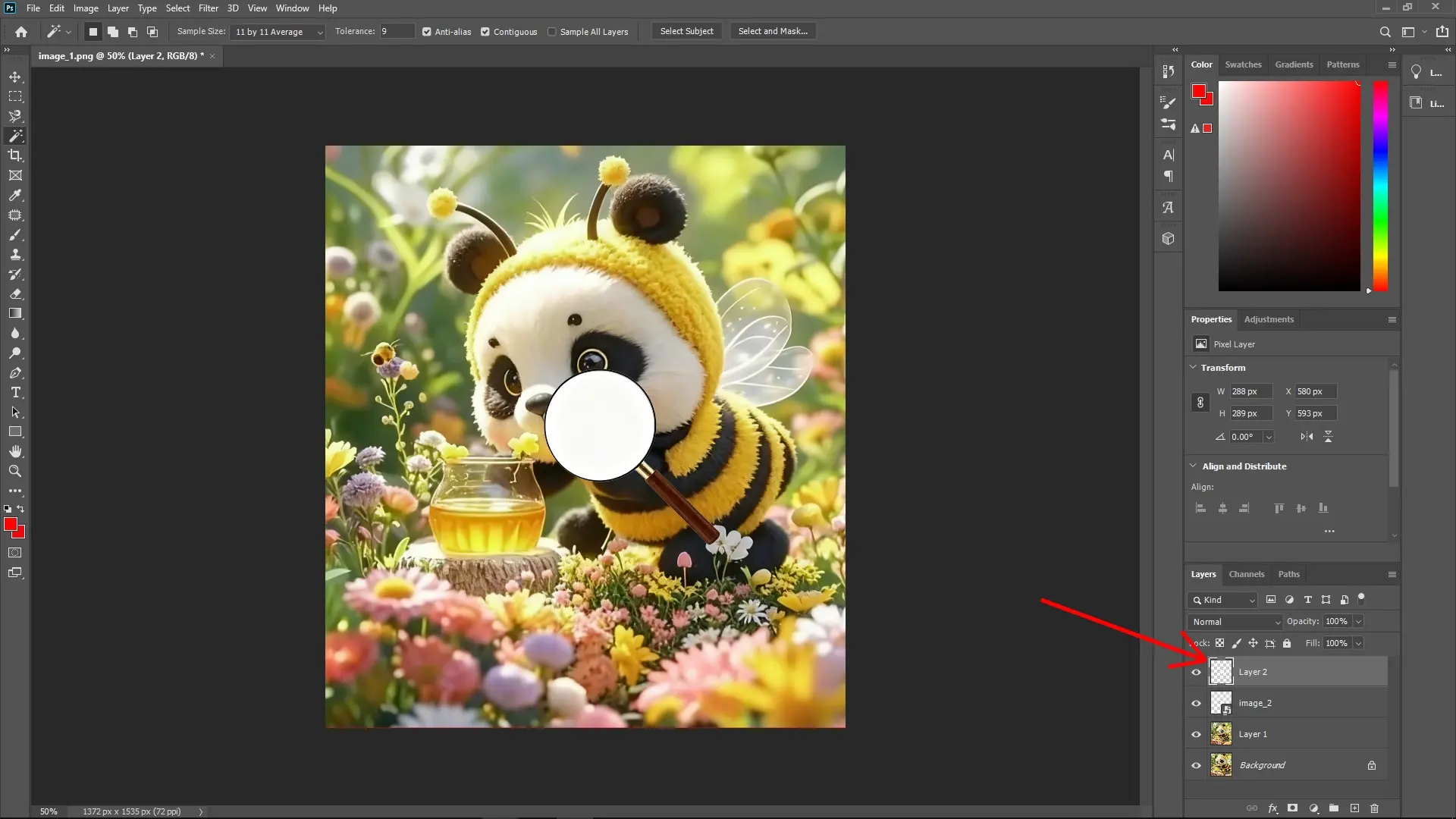 How to Create a Localized Zoom Effect in Photoshop: Step 7