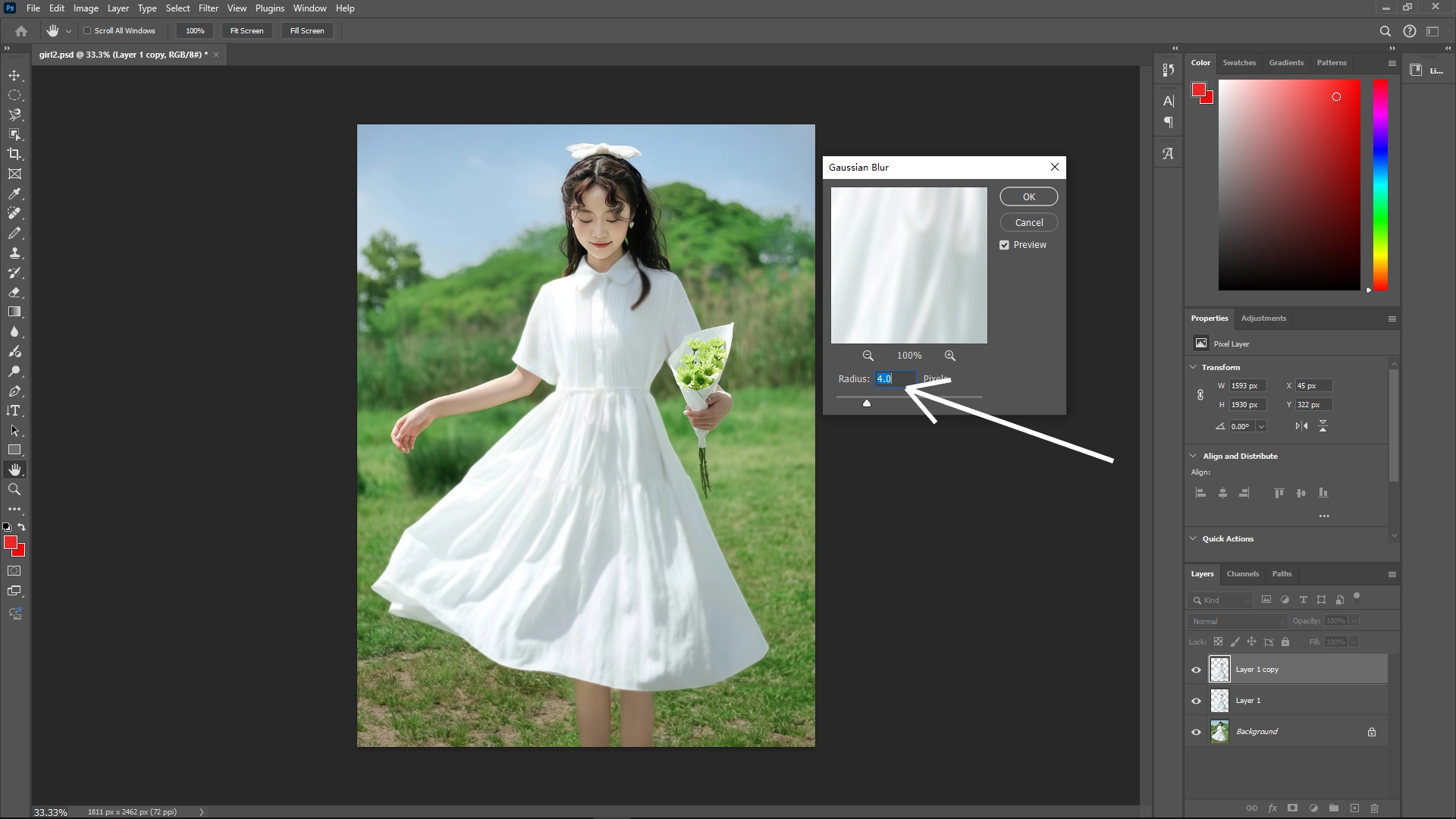 How to Apply a Texture/Image onto a Model's Clothing in Photoshop: Step 3-2