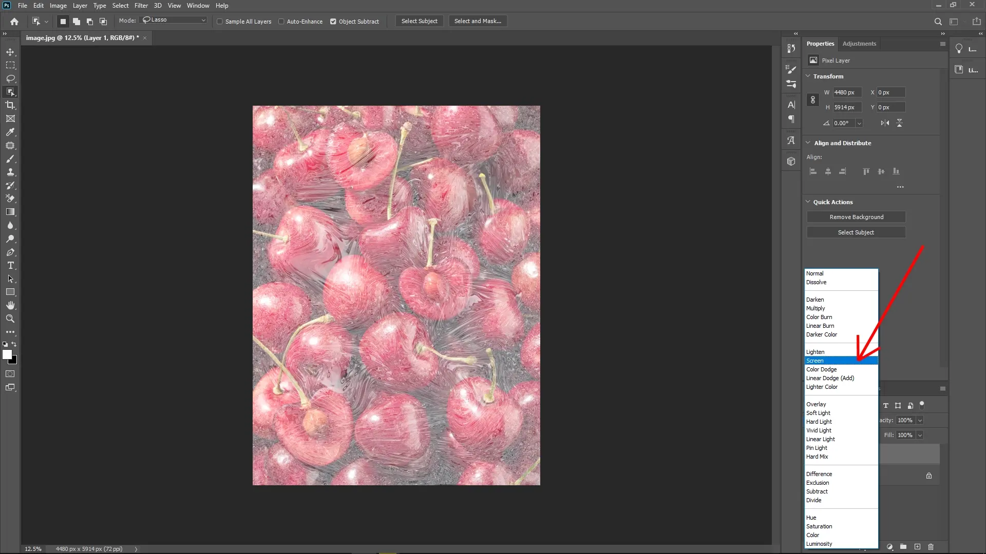 How to Create a Plastic Film Effect on Photos in Photoshop: Step 6-2