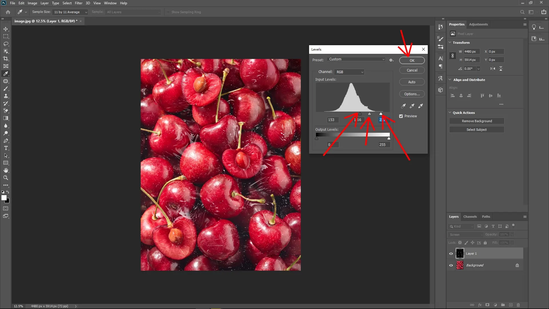 How to Create a Plastic Film Effect on Photos in Photoshop: Step 7-1