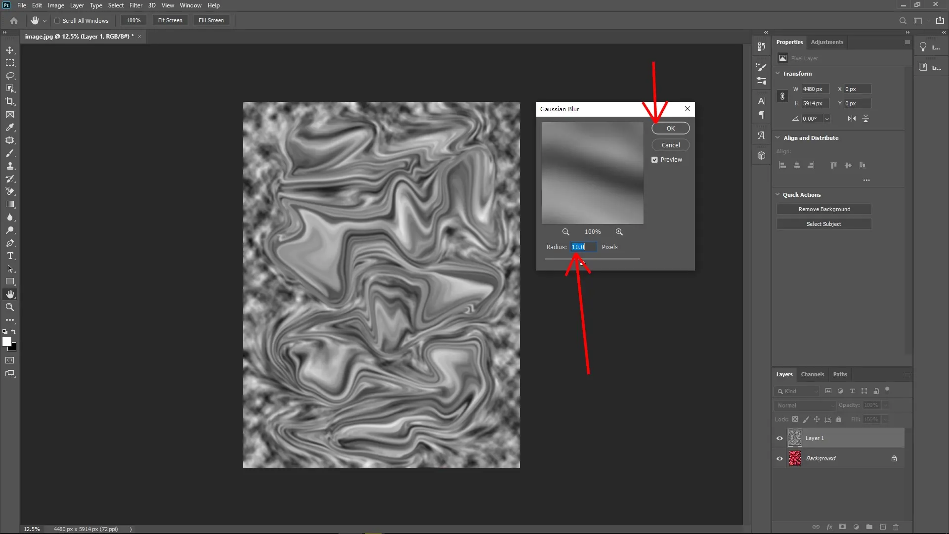 How to Create a Plastic Film Effect on Photos in Photoshop: Step 4-2