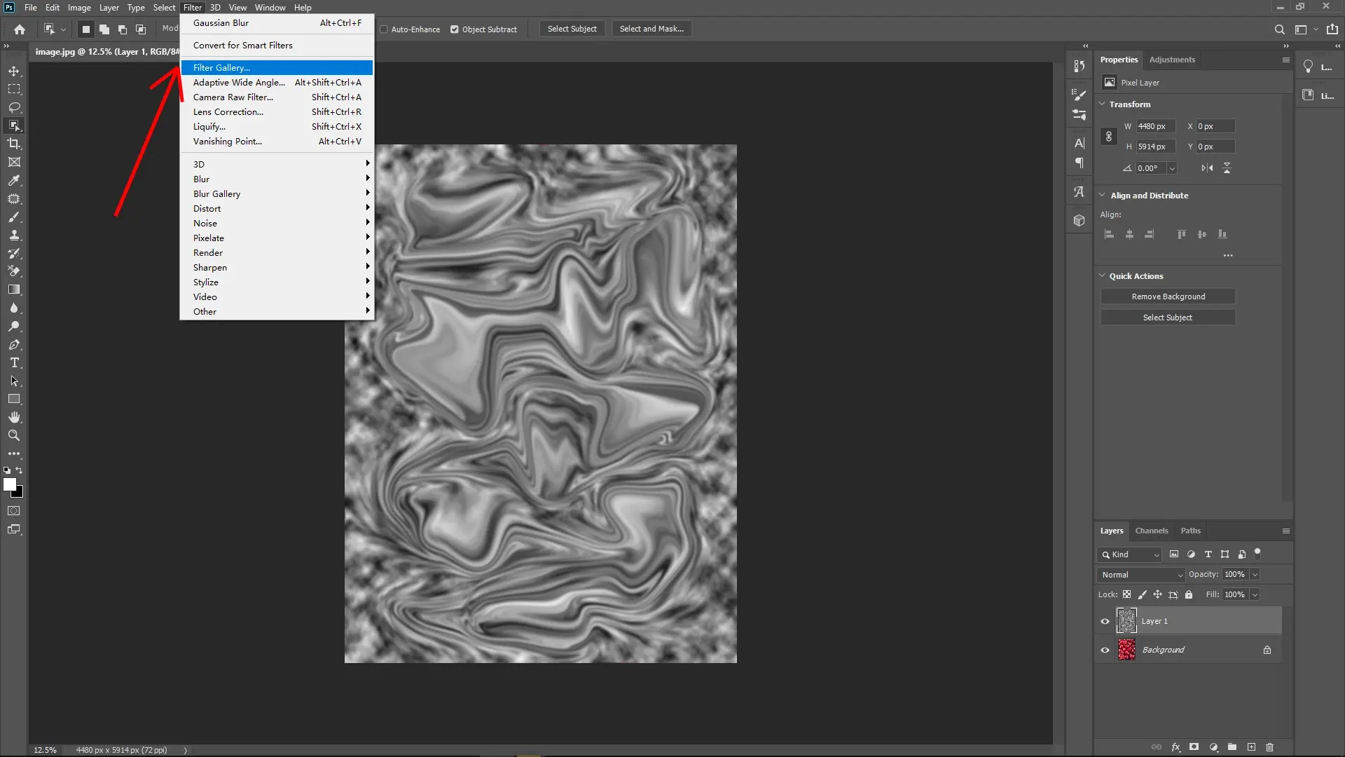 How to Create a Plastic Film Effect on Photos in Photoshop: Step 5-1