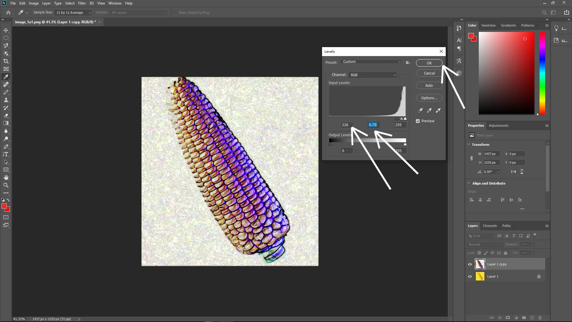 How to Extract a Subject with a Similar Color Background in Photoshop: Step 3-2