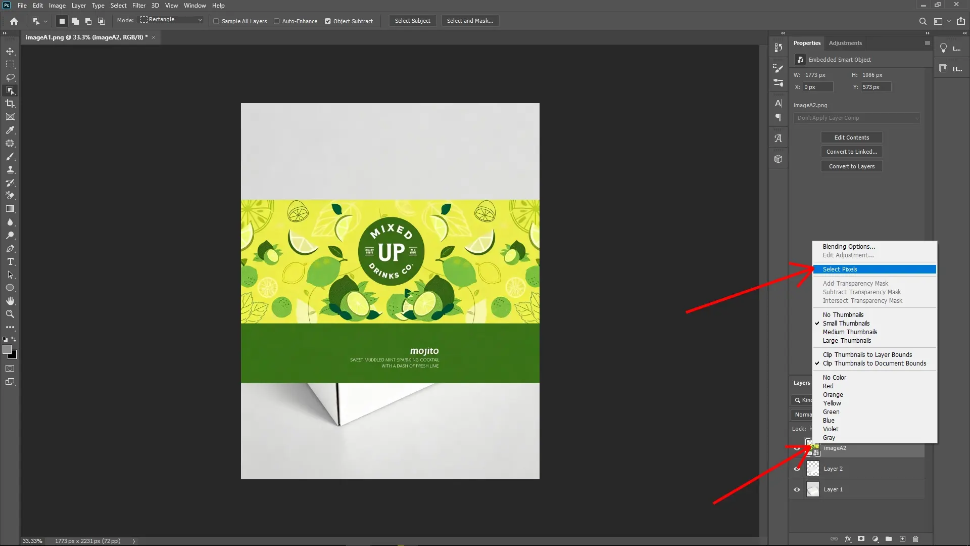 How to Apply a Texture onto a Box in Photoshop: Step 2-2